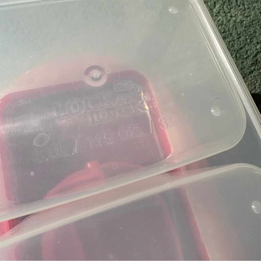 Lock & Lock Red Trio Storage Container - Picture 6 of 7